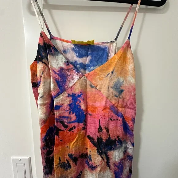 The Everlane x Marques' Almeida Satin Tie-Dye Dress - Picture 5 of 5
